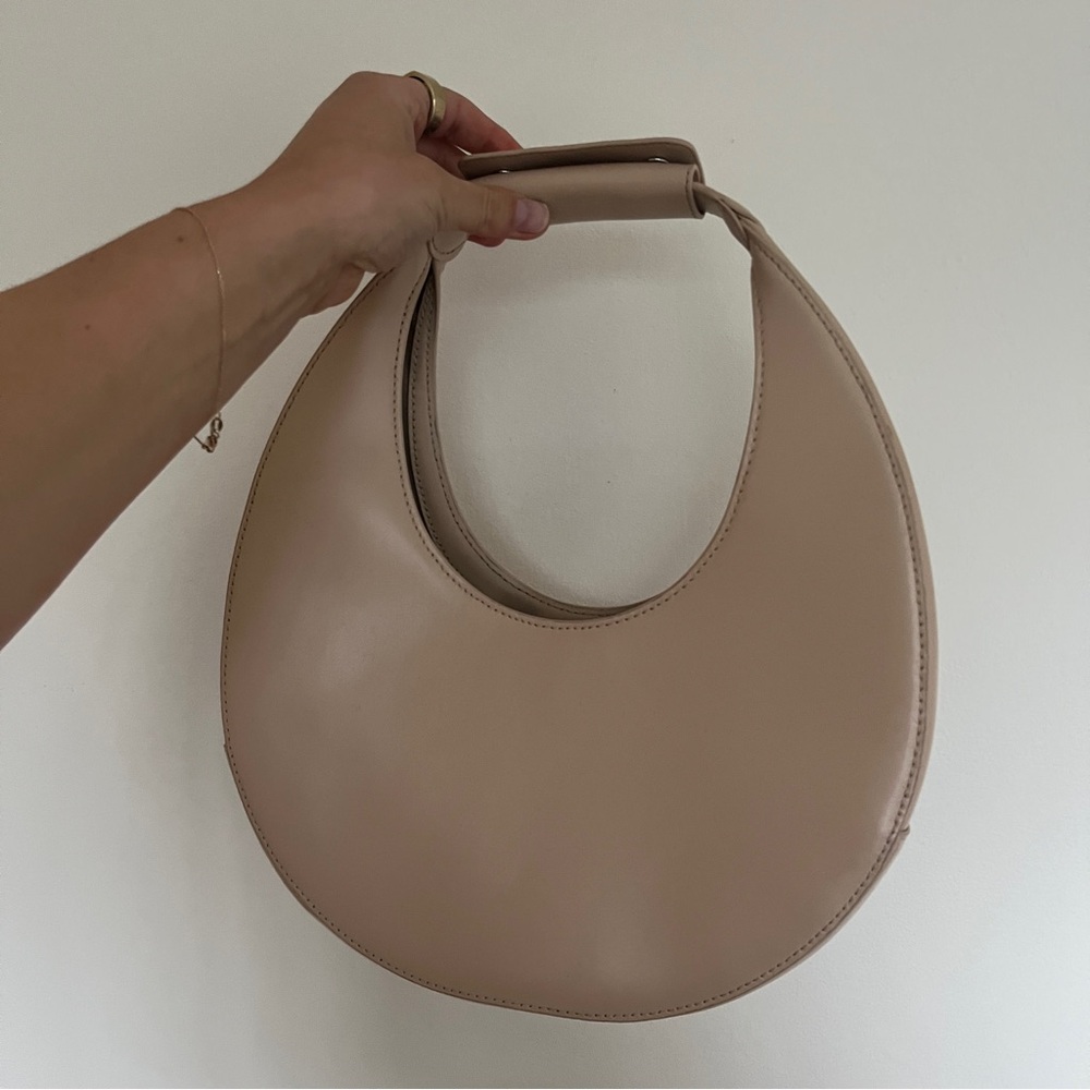 STAUD Moon Bag Cream/ Light Tan